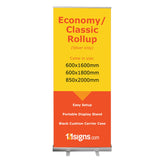 Roll Up Stand (Economy) (NV-10-O) - 850 x 2000mm (SLOT-in Top)