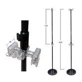 iBar - Round Base Stand - Clear Clip