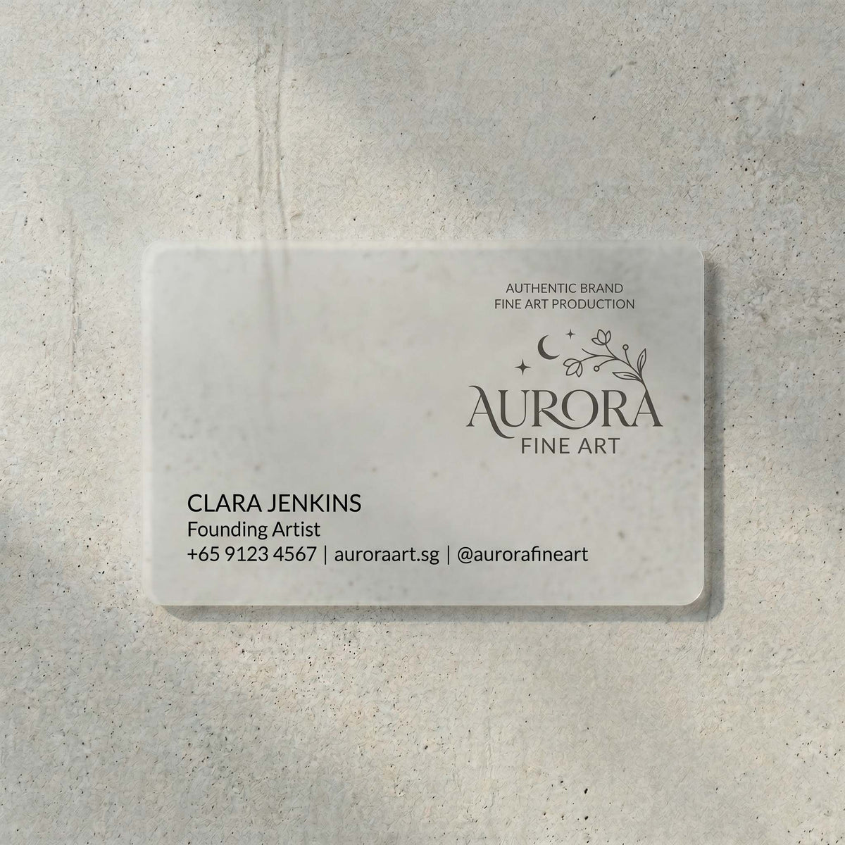 Offset Name Card - 0.36 PVC Card