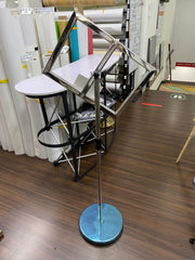 A3 Landscape Sign Stand - Silver (Adj.)