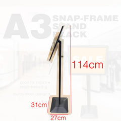 A3 Snap Frame Stand - BLACK