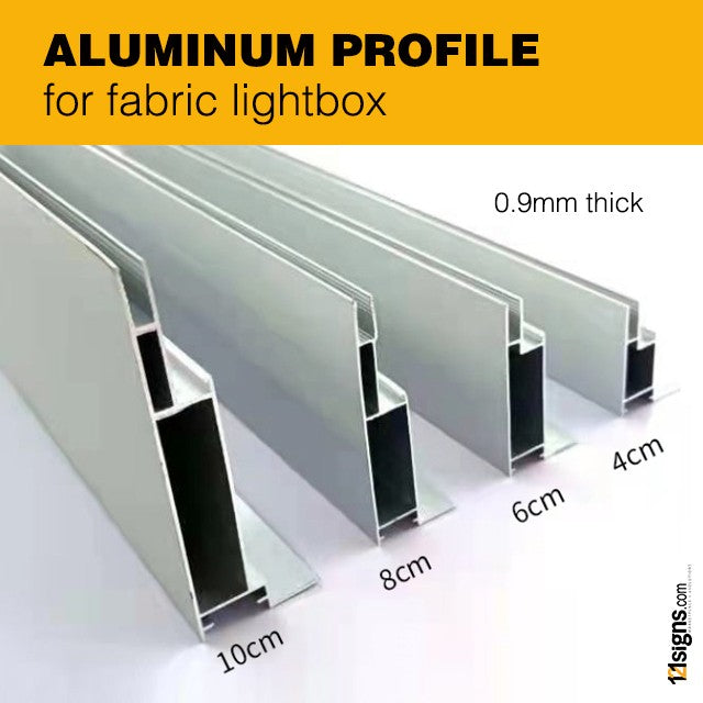 Aluminium Profile for Fabric Lightbox