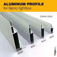 Aluminium Profile for Fabric Lightbox