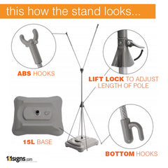 Outdoor X Stand (Water-Based) - 600x1800mm
