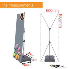 Outdoor X Stand (Water-Based) - 600x1800mm