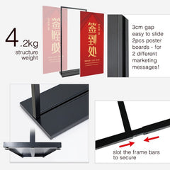 Premium Slot Airport Stand - BLACK